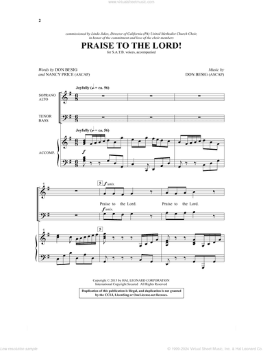 Praise To The Lord!