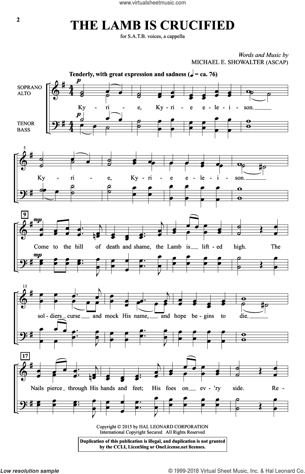 The Lamb Is Crucified