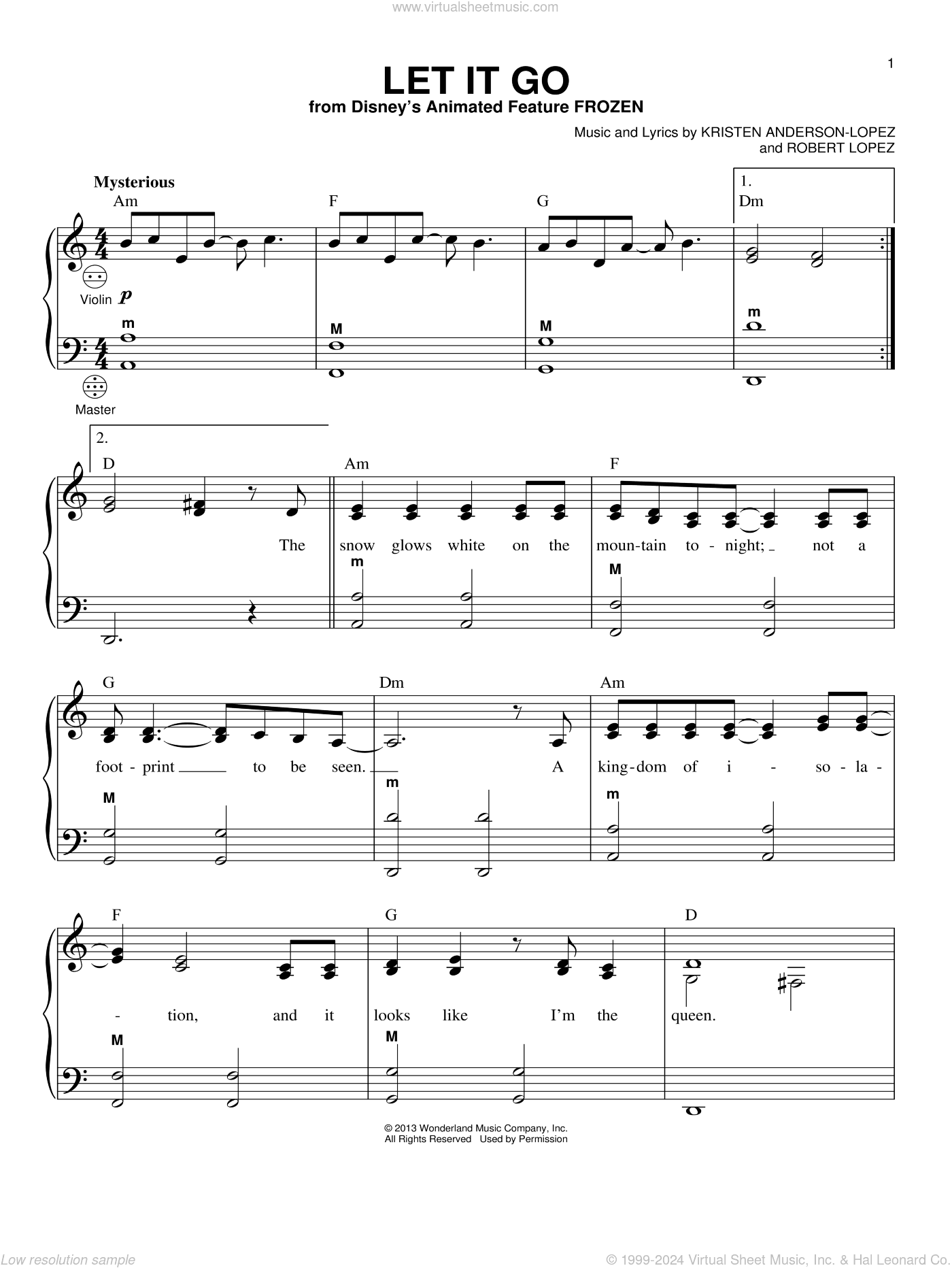 Let It Go (from Frozen)