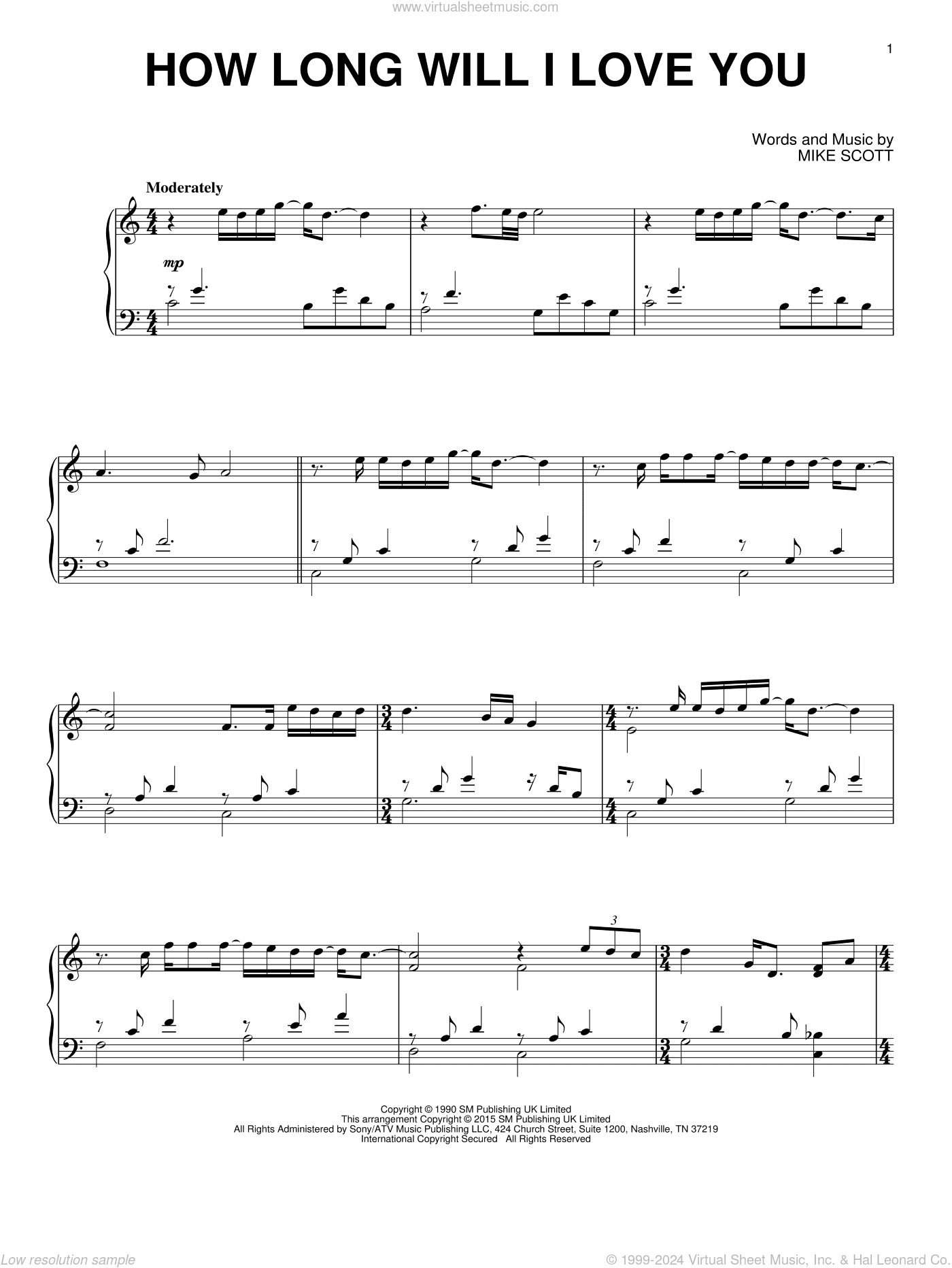 How Long Will I Love You, (intermediate)