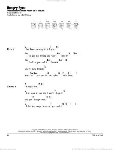 Hungry Eyes (from Dirty Dancing)