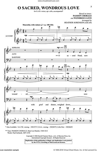 O Sacred, Wondrous Love