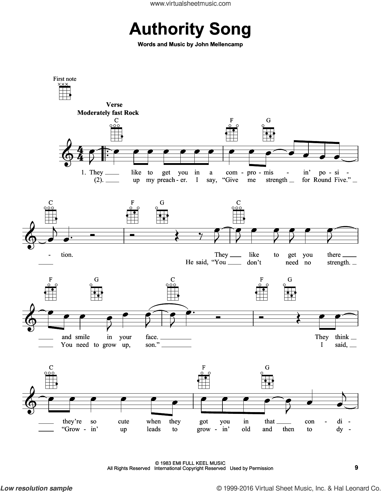 Authority Song