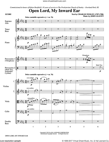 Open Lord, My Inward Ear (COMPLETE)