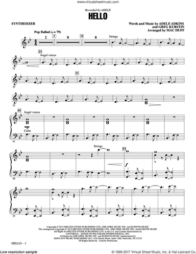 Hello (arr. Mac Huff) (complete set of parts)