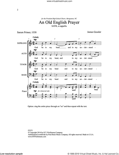 An Old English Prayer