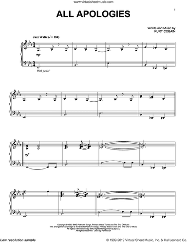 All Apologies [Jazz version]