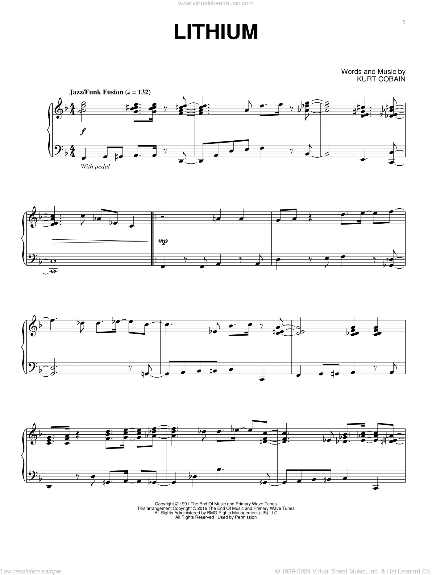 Lithium [Jazz version]