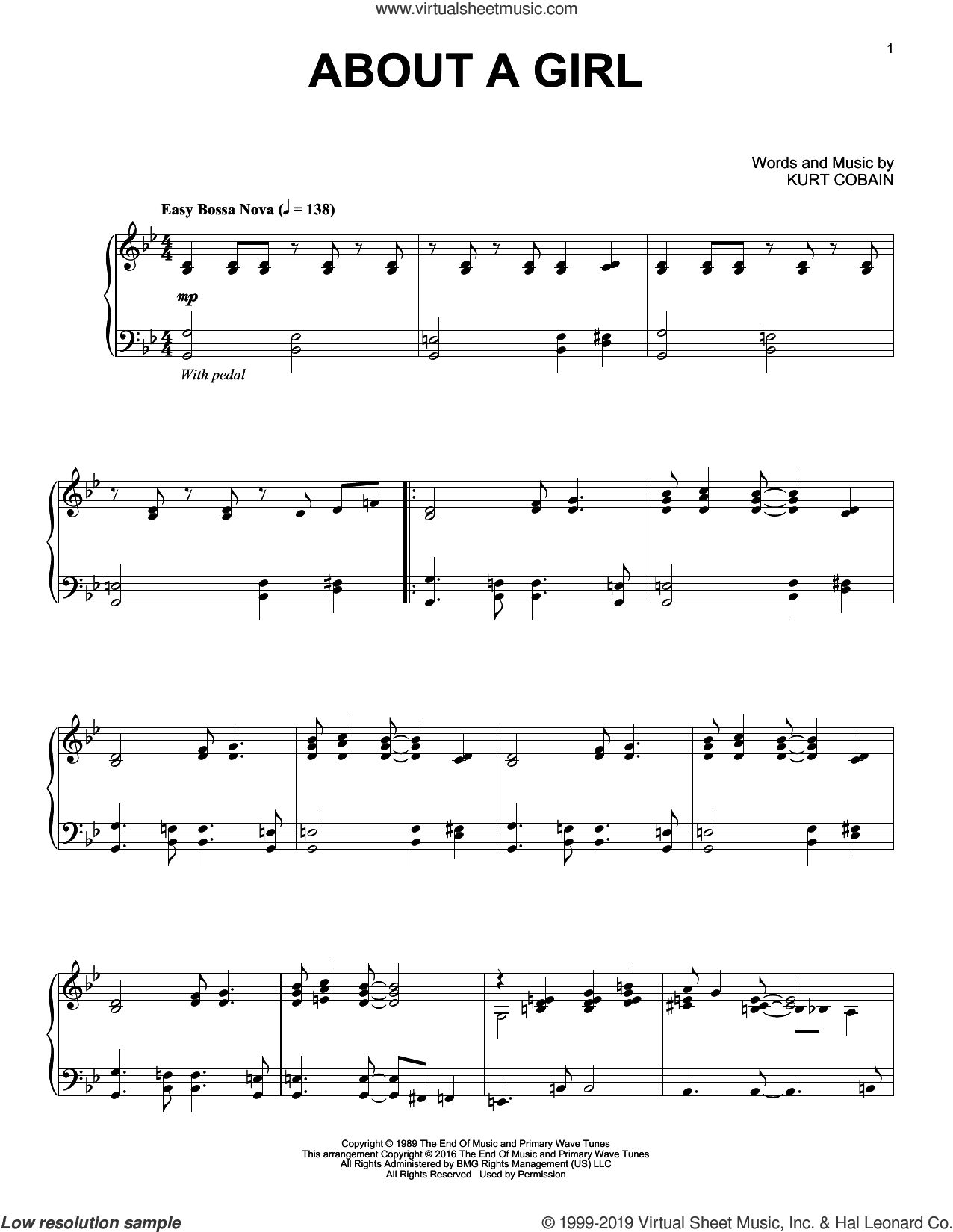 About A Girl [Jazz version]