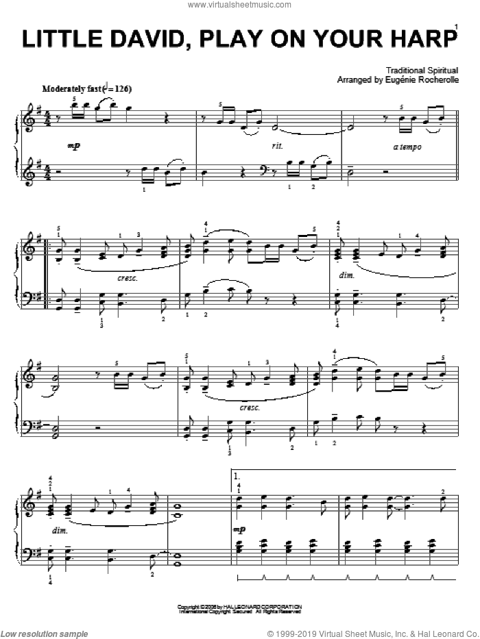 Little David, Play On Your Harp