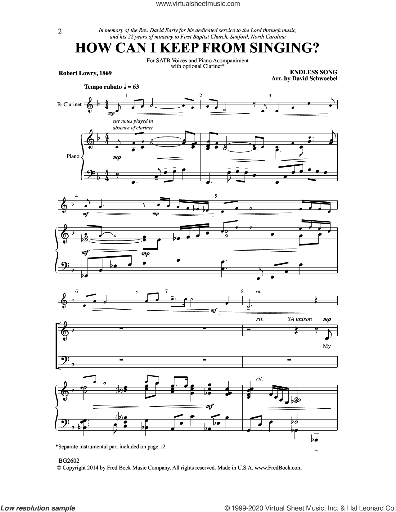 How Can I Keep from Singing?