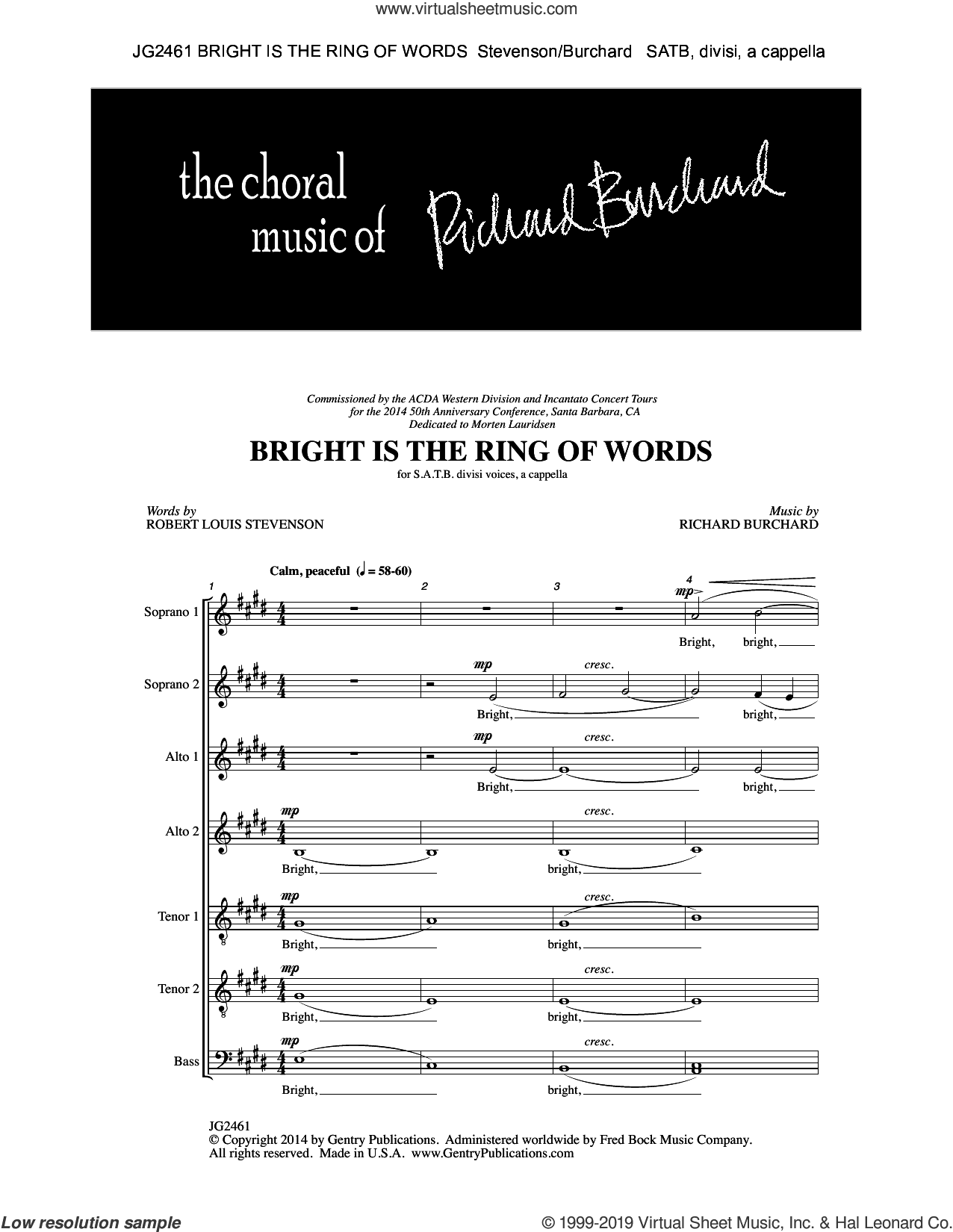 Bright Is the Ring of Words