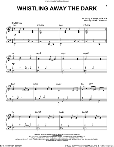 Whistling Away The Dark [Jazz version] (arr. Brent Edstrom)