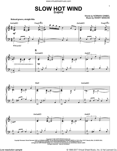 Slow Hot Wind (Lujon) [Jazz version] (arr. Brent Edstrom)