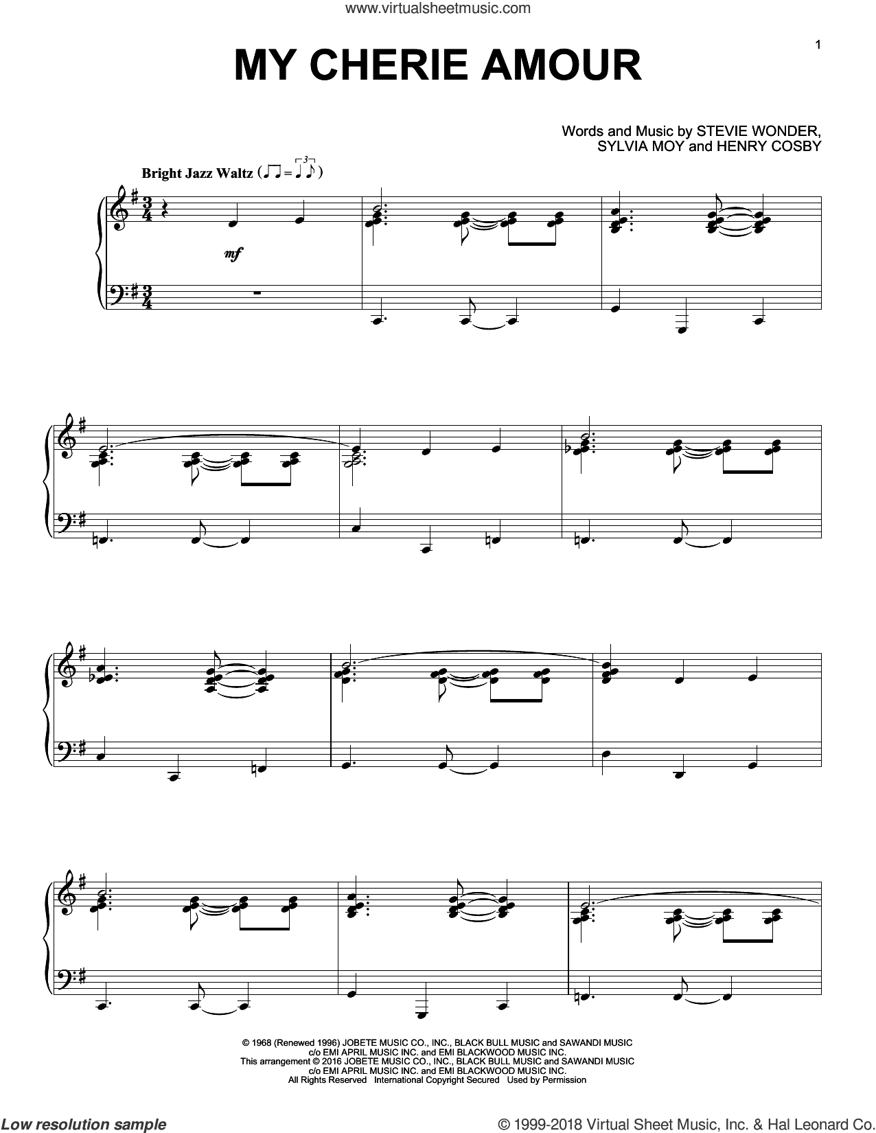 My Cherie Amour [Jazz version]