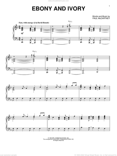 Ebony And Ivory [Jazz version]
