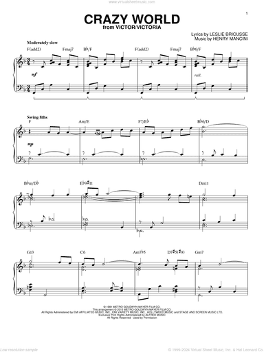 Crazy World [Jazz version] (arr. Brent Edstrom)