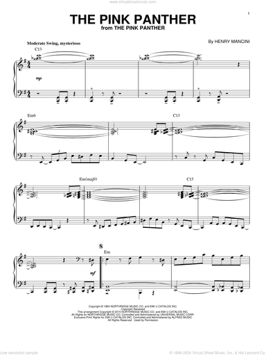 The Pink Panther [Jazz version] (arr. Brent Edstrom)