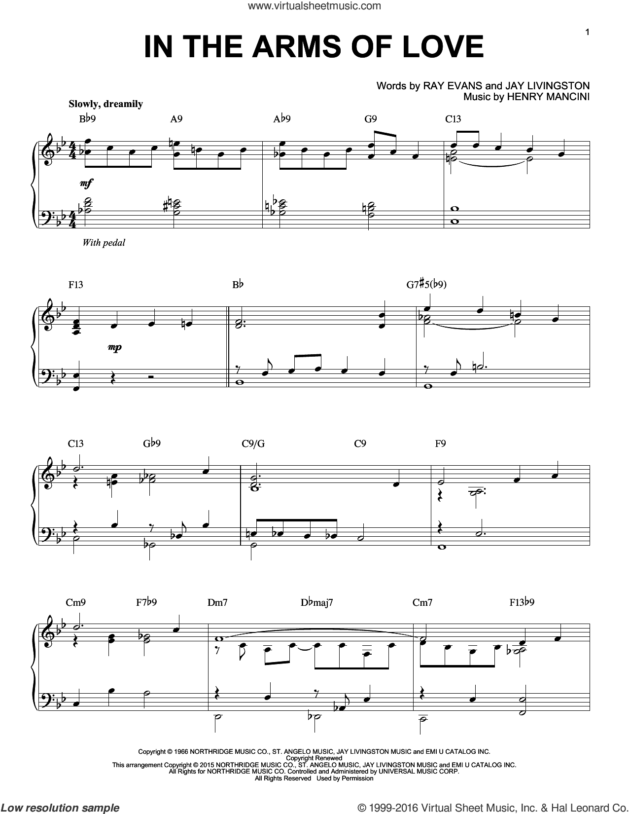 In The Arms Of Love [Jazz version] (arr. Brent Edstrom)