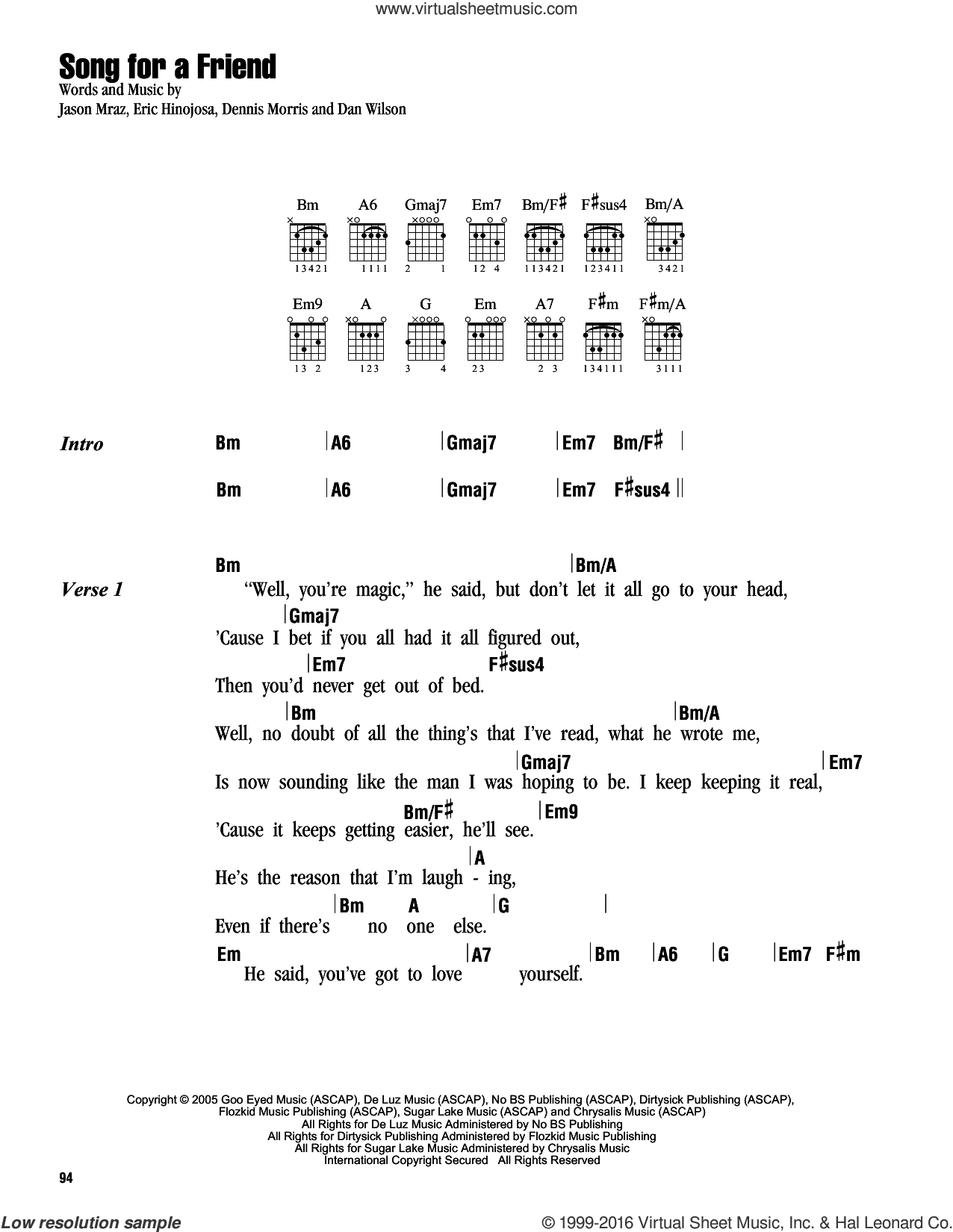 Song For A Friend