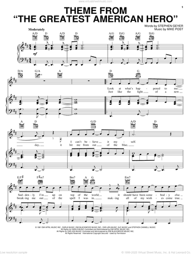 Theme From "The Greatest American Hero"