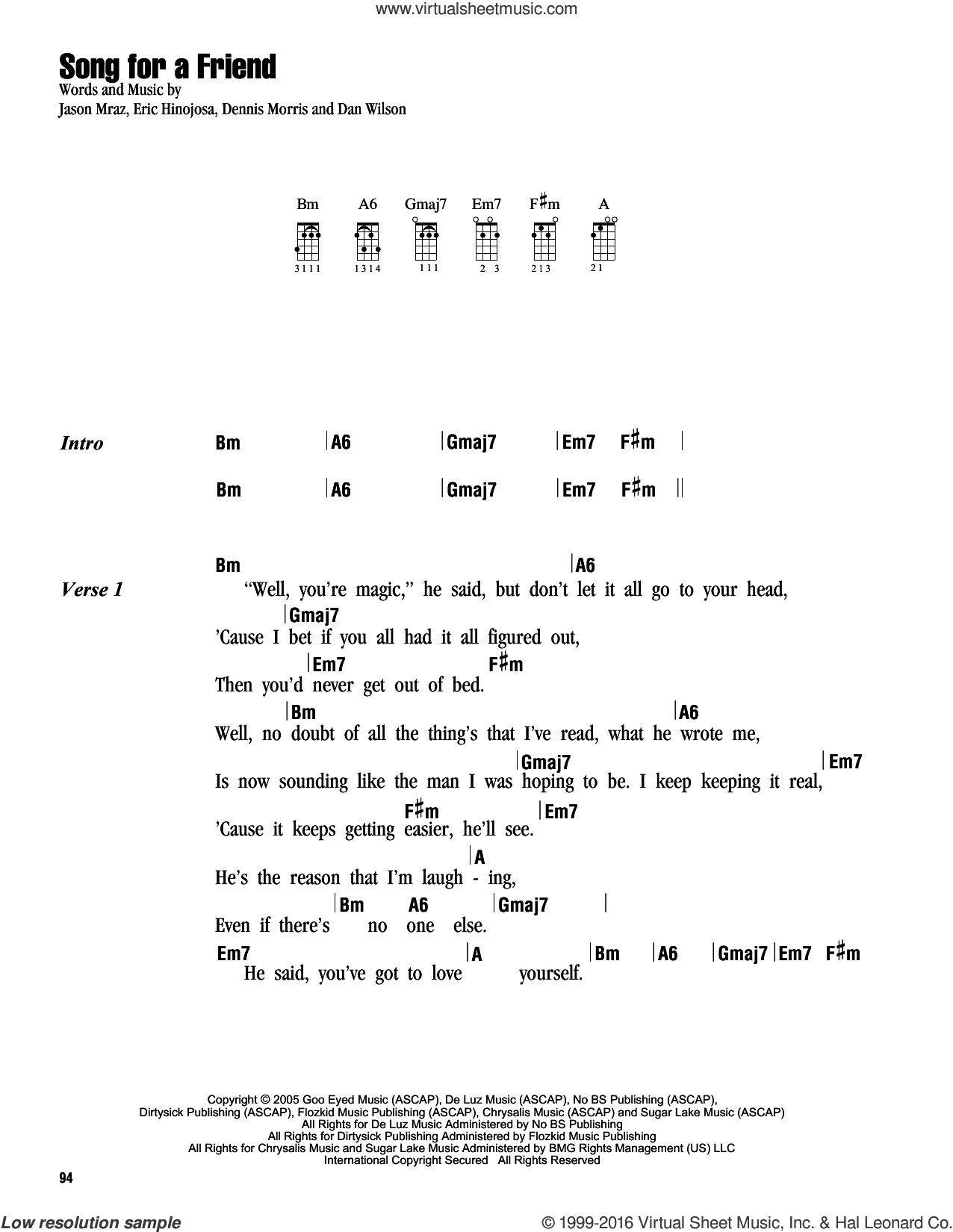 Song For A Friend
