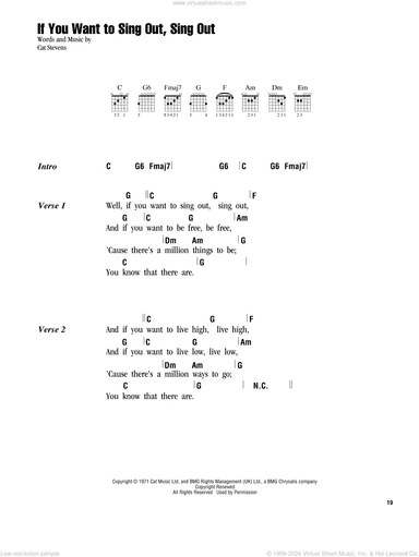 If You Want To Sing Out, Sing Out