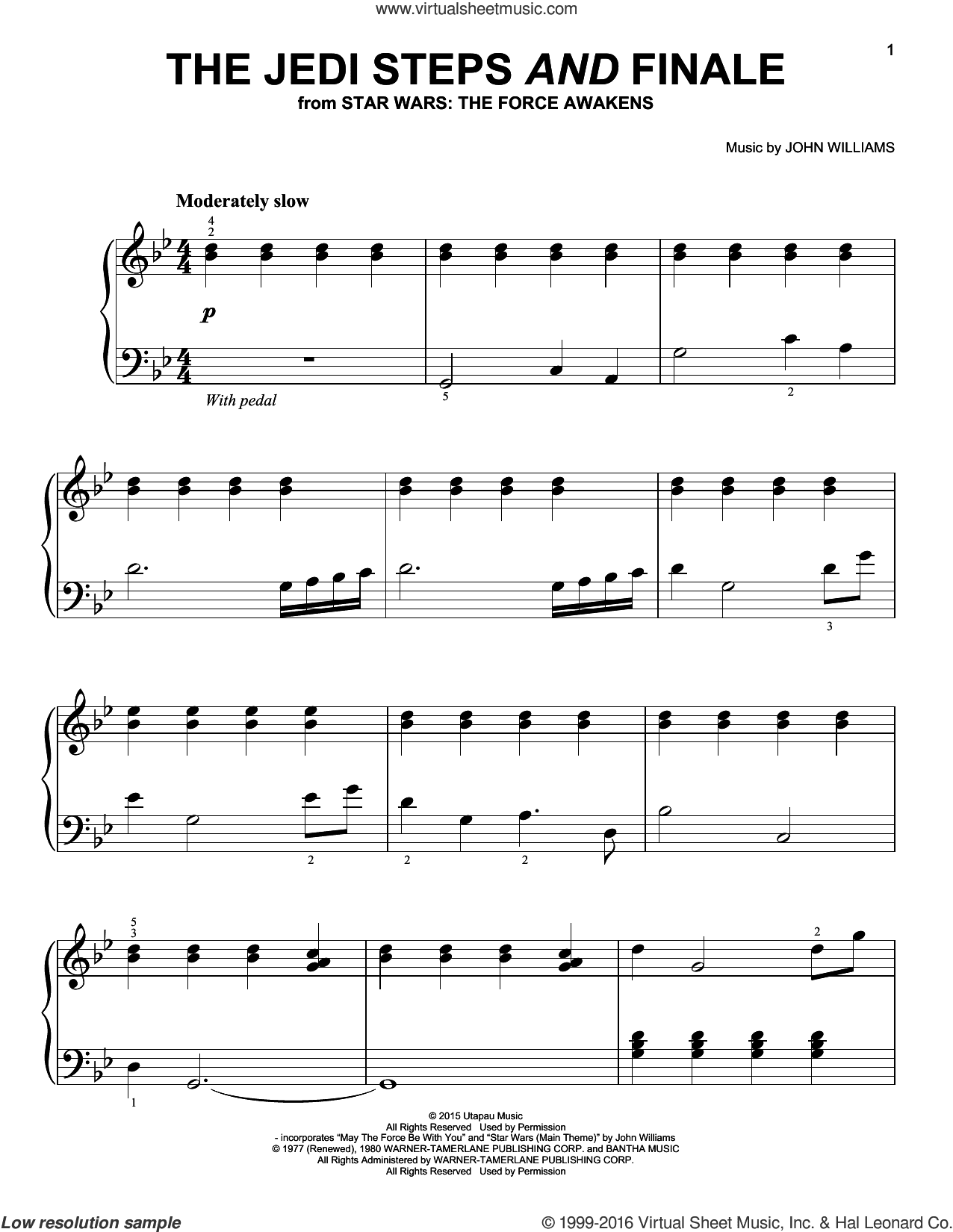 The Jedi Steps And Finale, (easy)