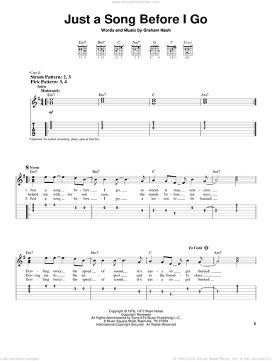 Just A Song Before I Go