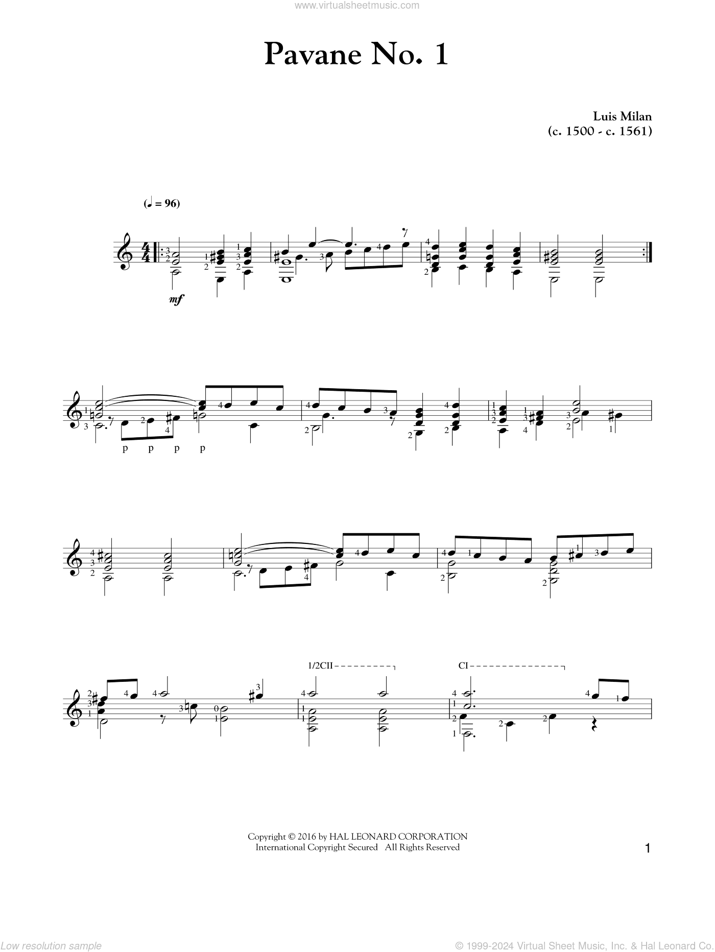 Pavane No. 1