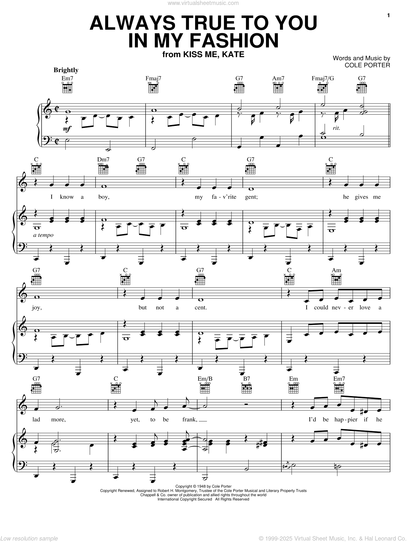 Always True To You In My Fashion (from Kiss Me, Kate)