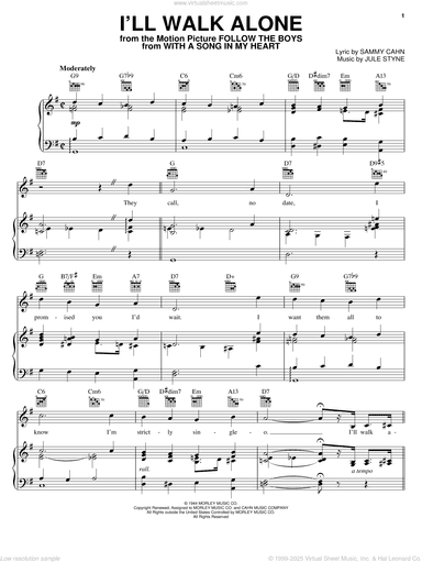 I'll Walk Alone (from With A Song In My Heart)