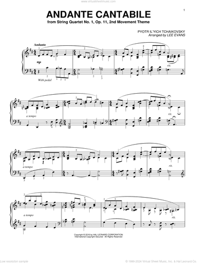 Andante Cantabile (arr. Lee Evans)