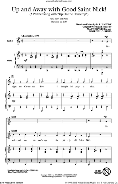 Up And Away With Good Saint Nick (A Partner Song With "Up On The Housetop")