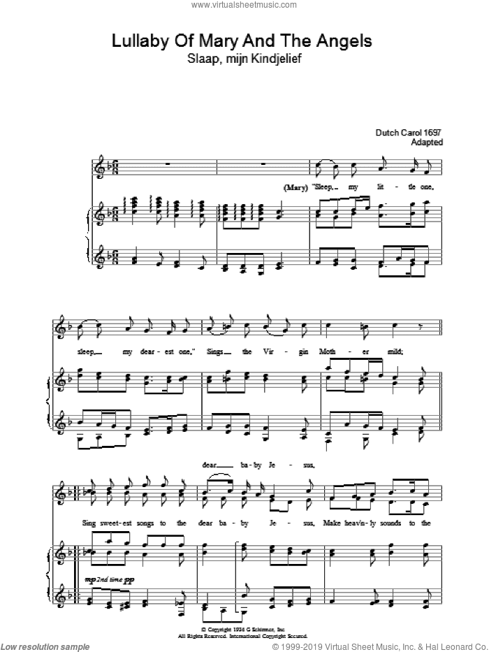 Lullaby Of Mary And The Angels