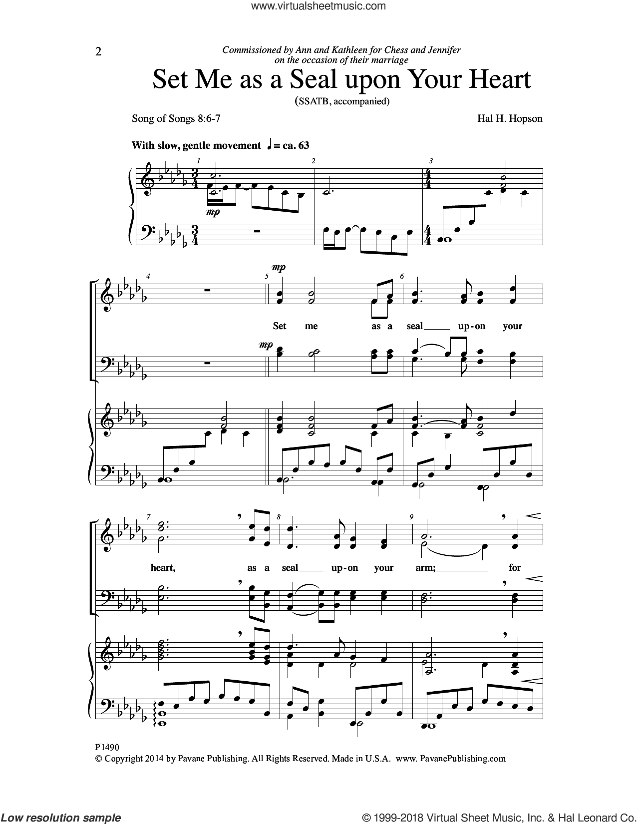 Set Me as a Seal upon Your Heart