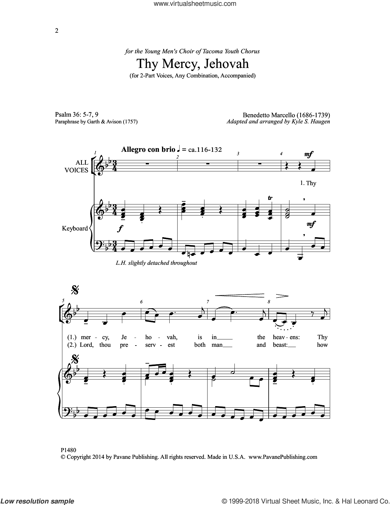 Thy Mercy, Jehovah
