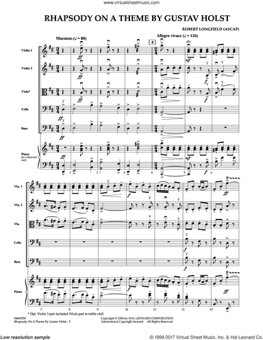 Rhapsody On A Theme by Gustav Holst (COMPLETE)