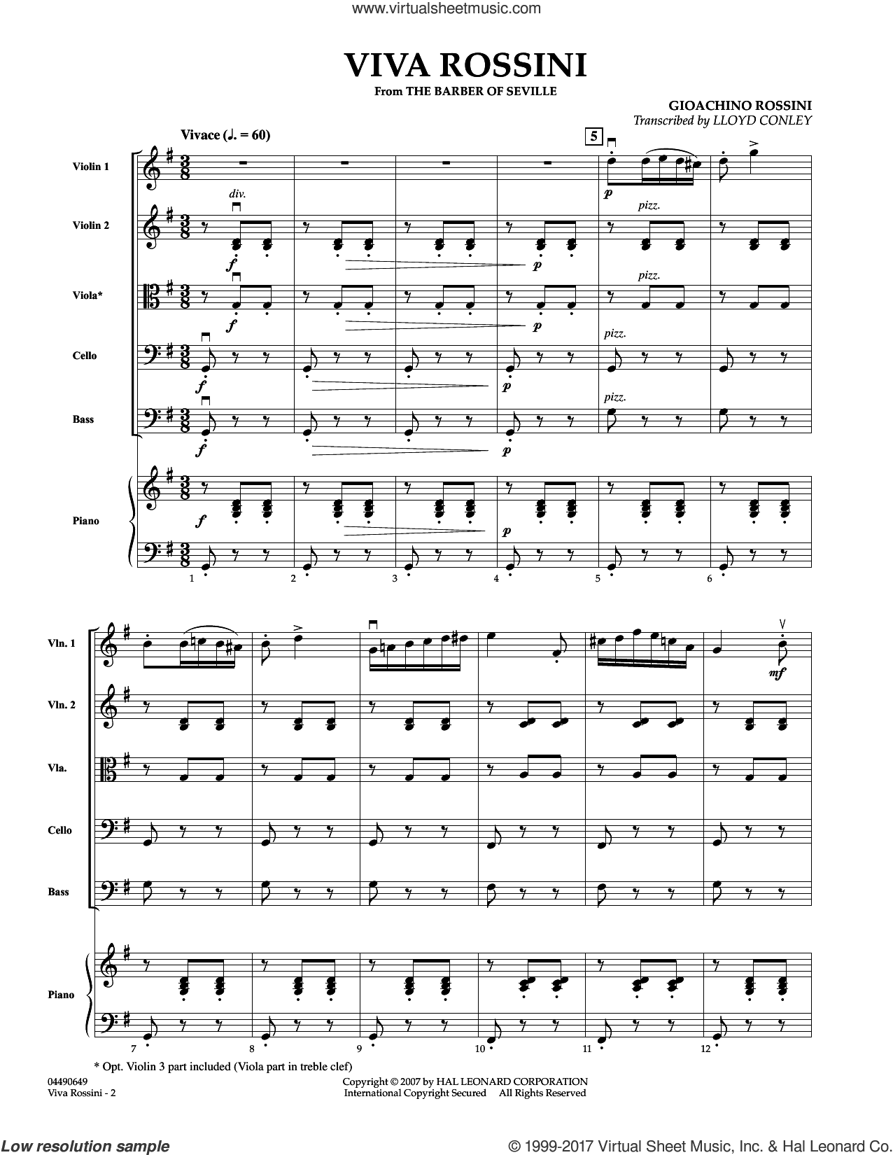 Viva Rossini (from The Barber Of Seville)