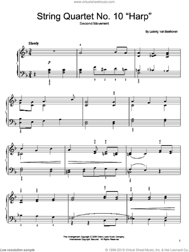 String Quartet No. 10 In E-Flat, Op. 74
