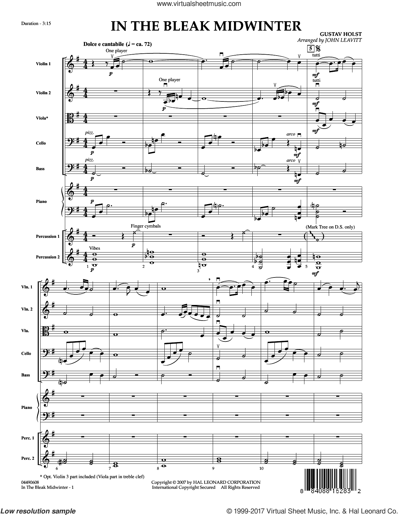 In the Bleak Midwinter (COMPLETE)