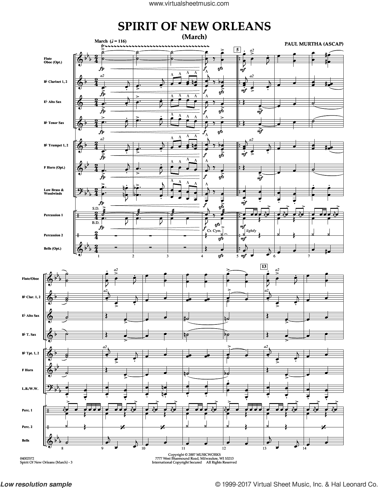 Spirit Of New Orleans (March) (COMPLETE)