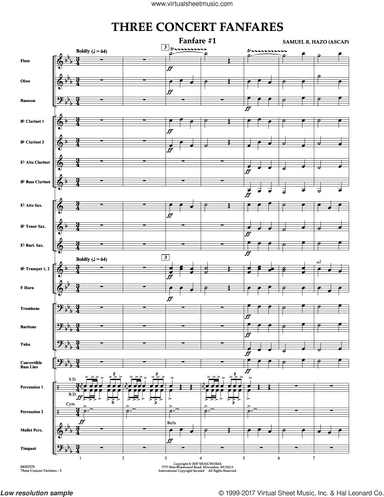 Three Concert Fanfares (COMPLETE)