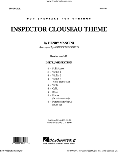 Inspector Clouseau Theme (from The Pink Panther Strikes Again)