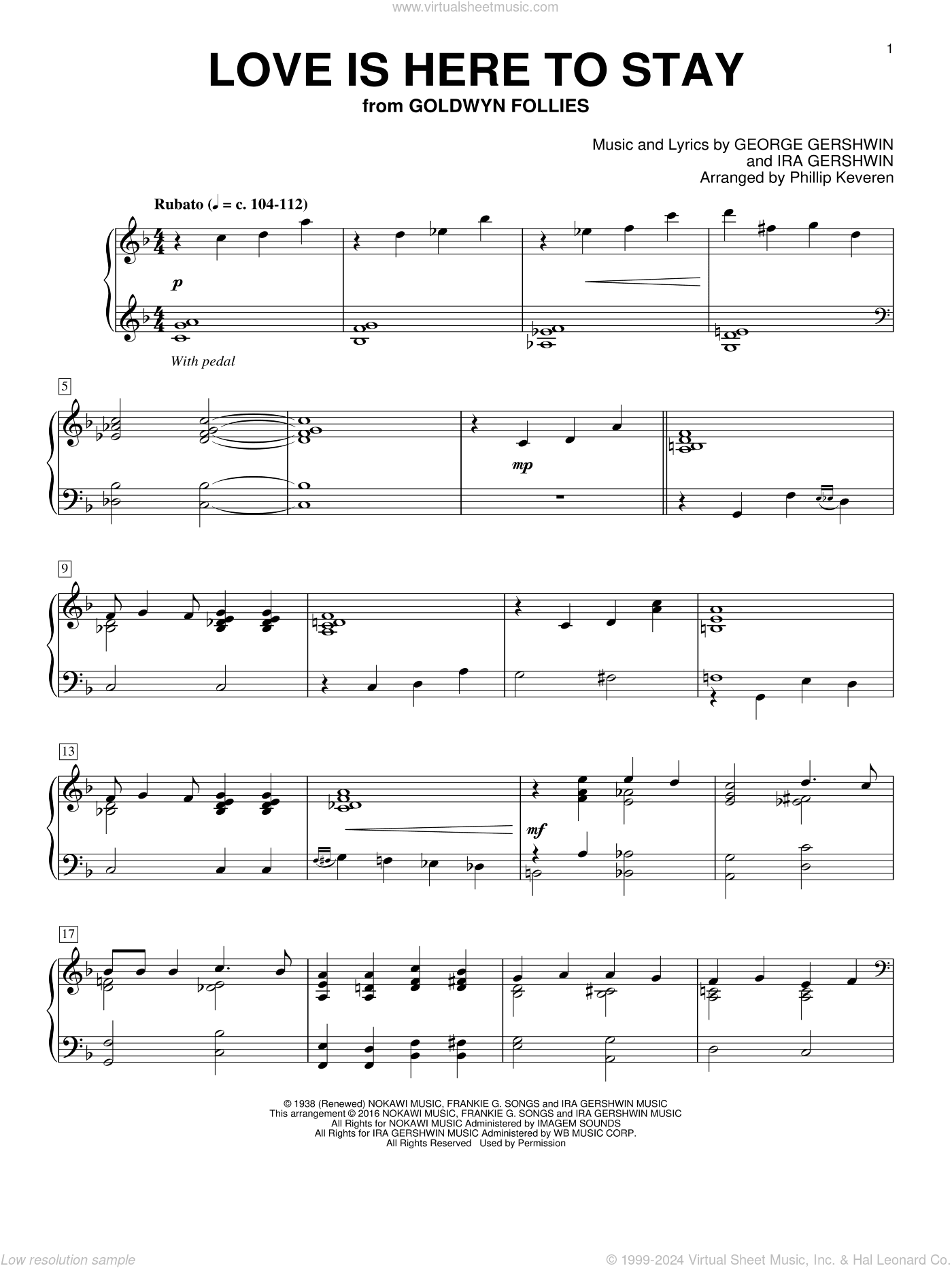 Love Is Here To Stay (arr. Phillip Keveren)