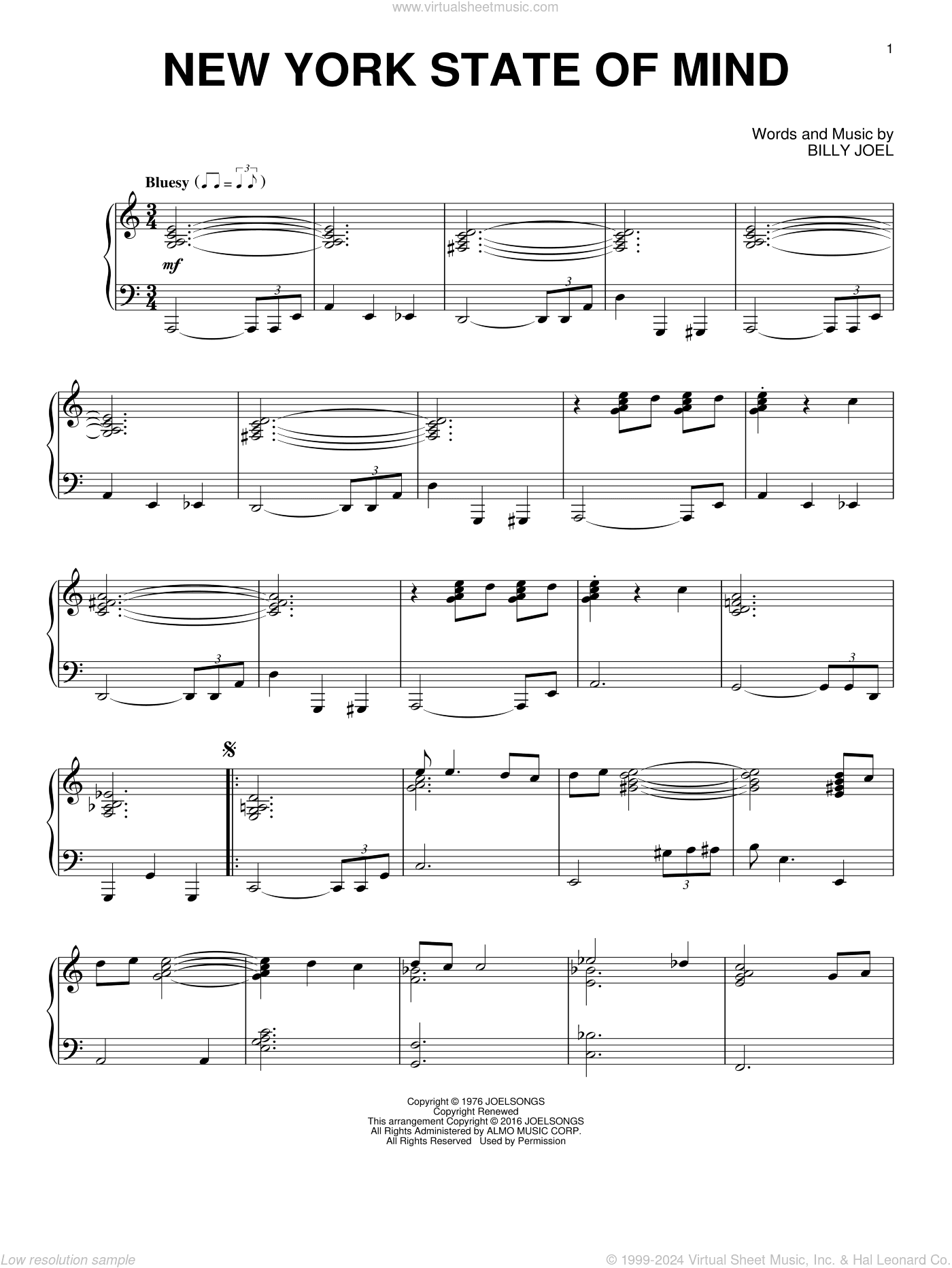 New York State Of Mind [Jazz version]