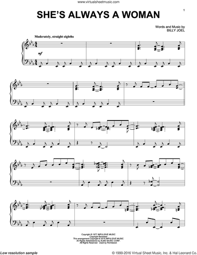 She's Always A Woman [Jazz version]