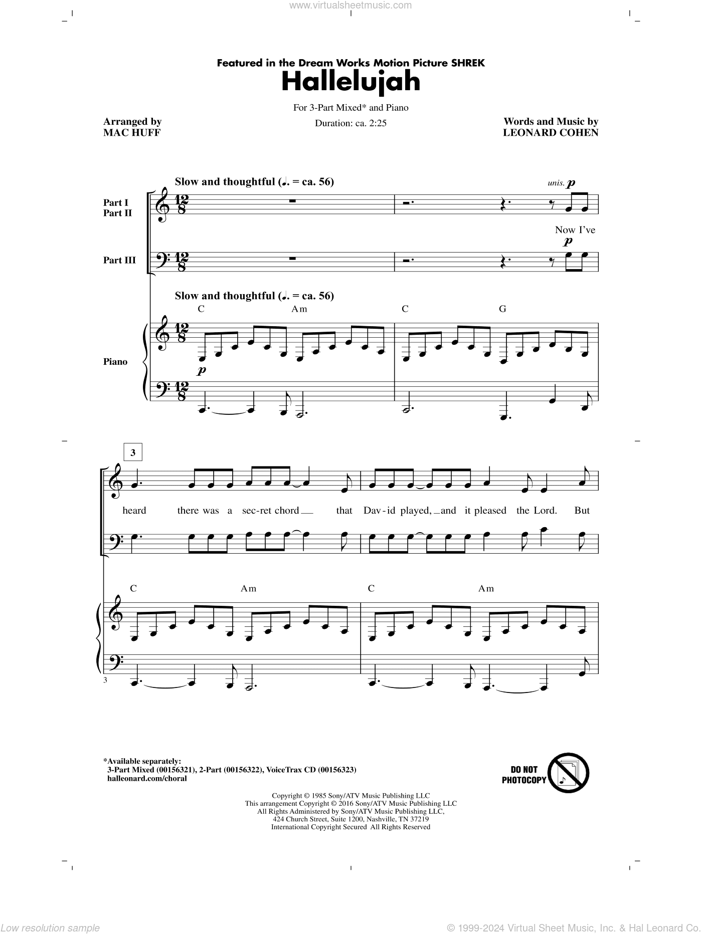 Hallelujah (arr. Mac Huff)
