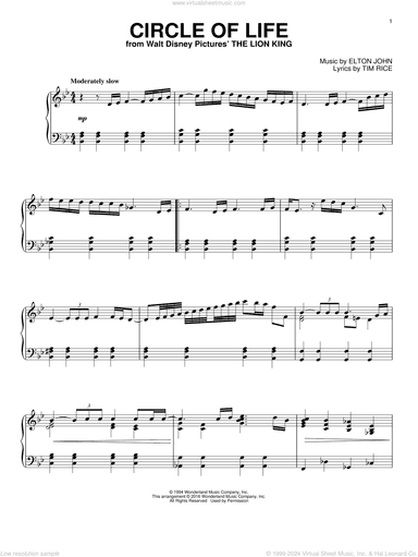 Circle Of Life [Jazz version] (from The Lion King)