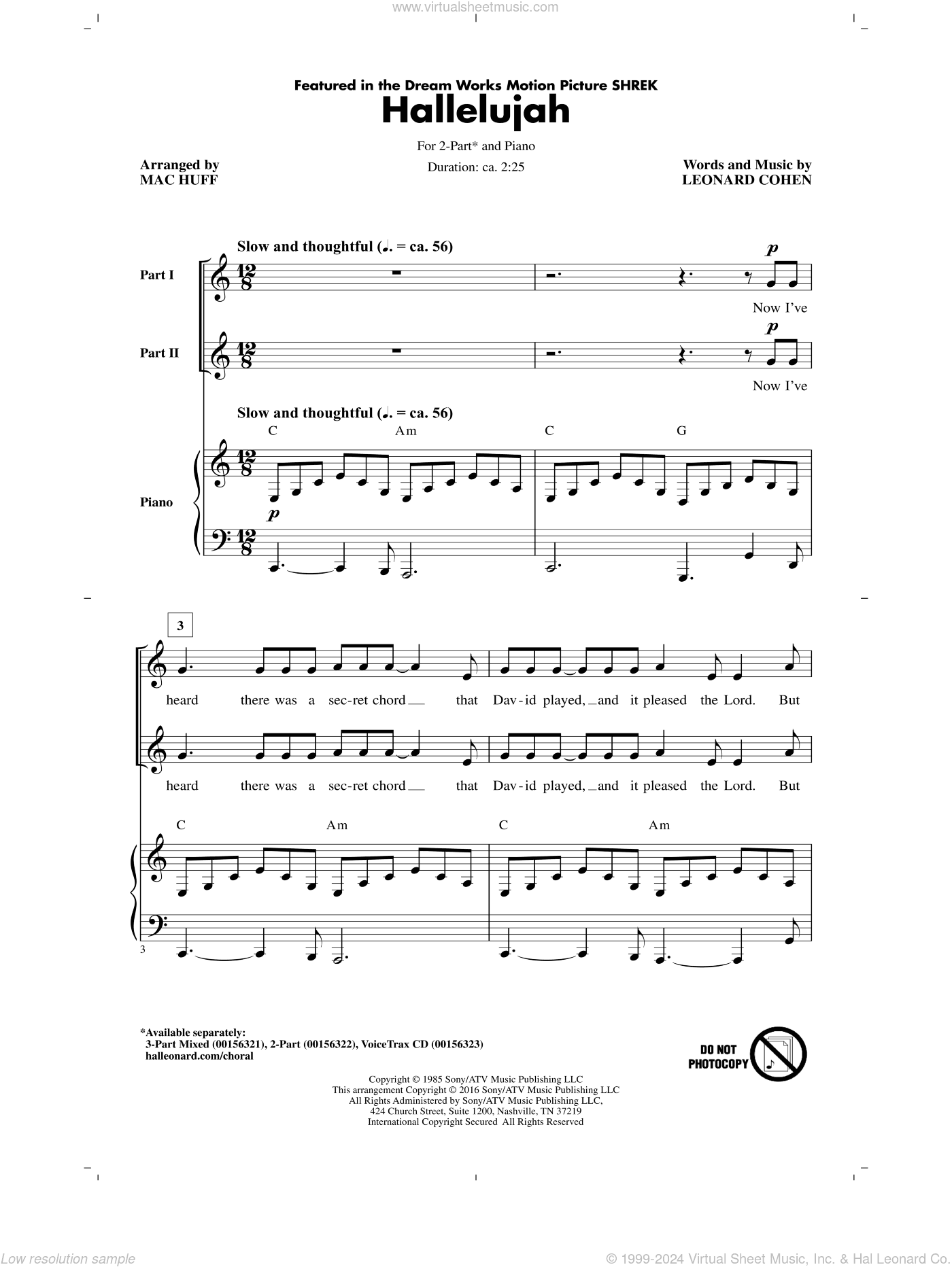 Hallelujah (arr. Mac Huff)